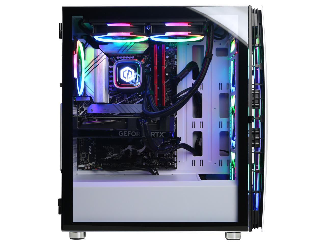 Gamer Supreme Liquid Cooled Gaming Desktop Computer, Intel Core I7-14700Kf 3.4Ghz, 32GB RAM, 2TB SSD, NVIDIA Geforce RTX 4060 Ti 16GB, Windows 11 Home